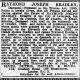 Raymond Joseph Bradley Probate Notice. June 24 1927